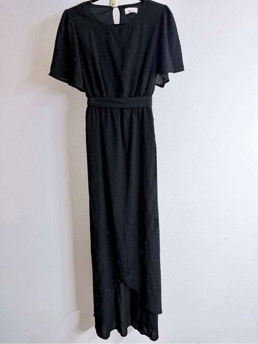 Böhme Glimmer & Glow Sparkle Maxi Dress - Black - Size S
